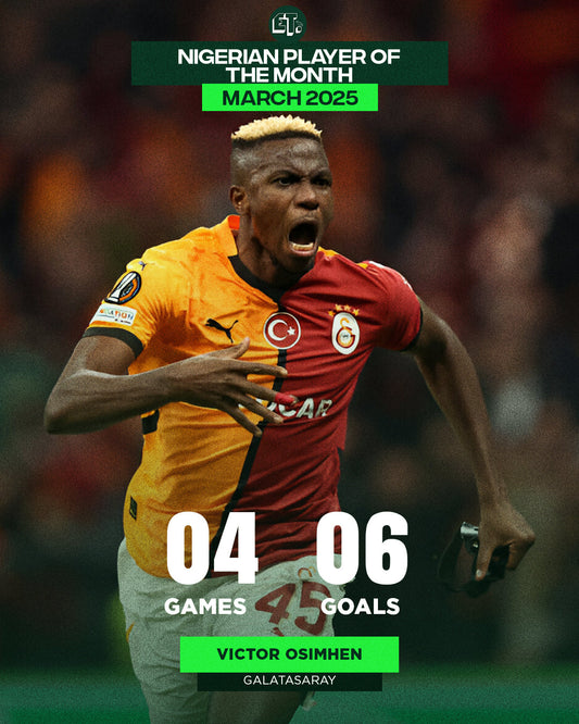 Nigerian Men's Player of the Month - March 2025