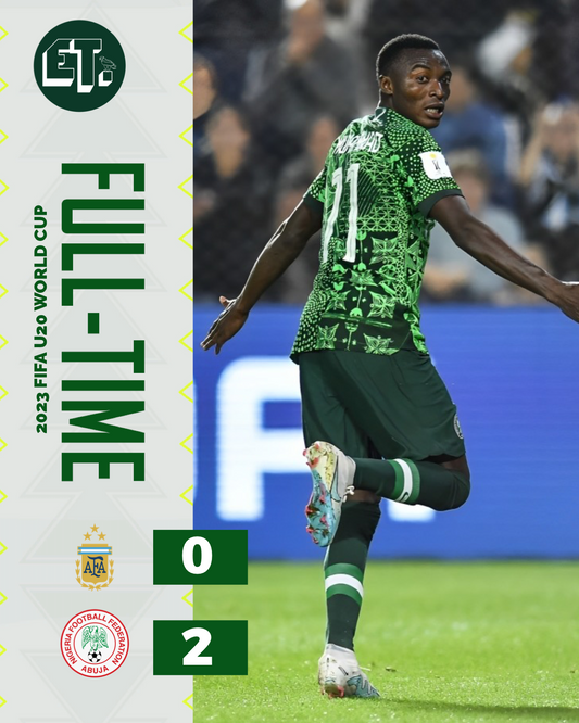 FIFA U20 World Cup: Nigeria secure historic victory over Argentina
