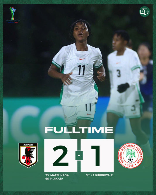 Nigeria 1-2 Japan: Falconets' World Cup Dreams Shattered by Young Nadeshikos