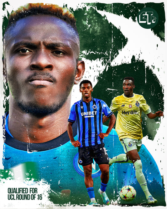 Champions League Roundup: Osimhen, Sanusi, Onyedika advance; Bassey drops to Europa; Amoo exits Europe