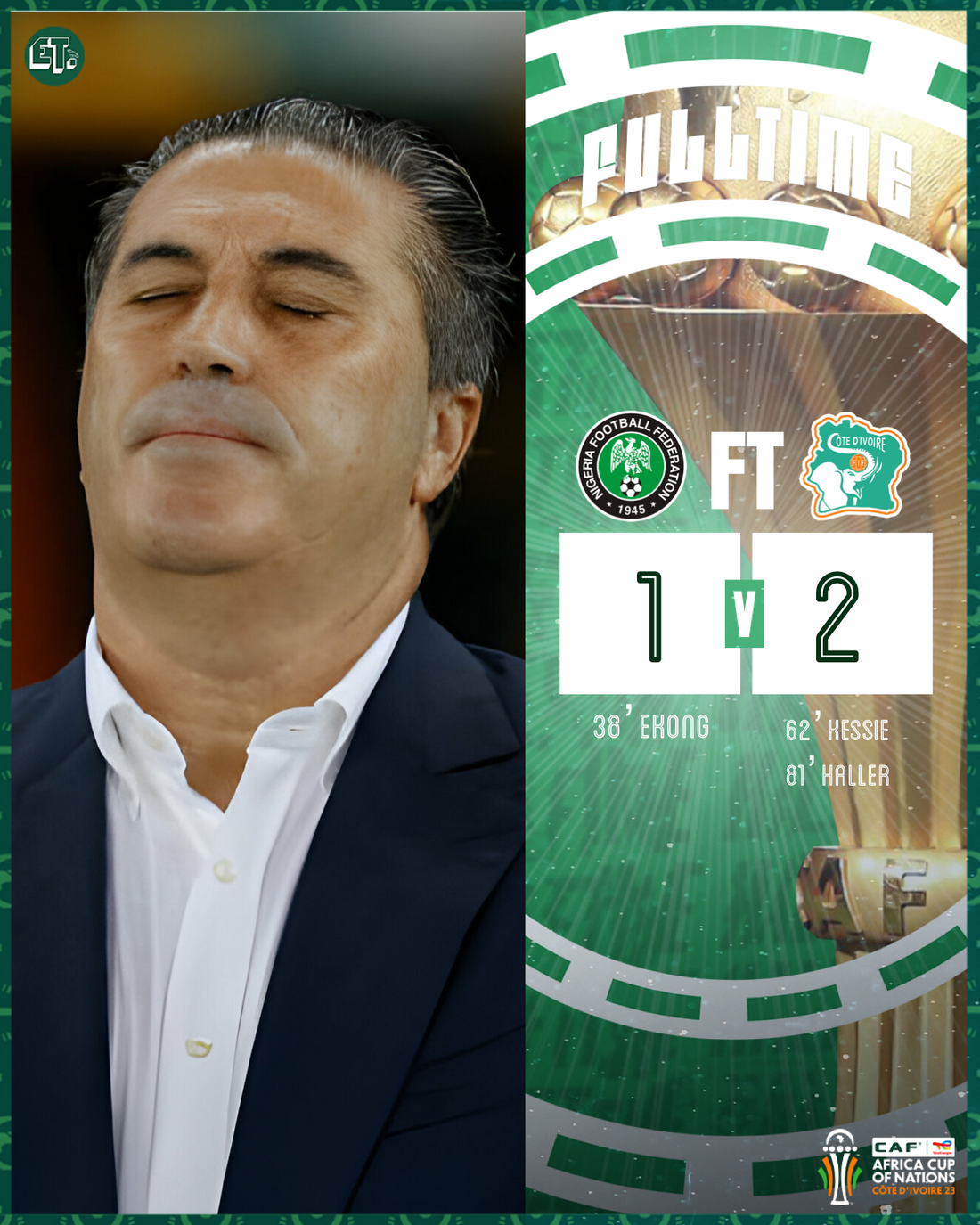 Cote d'Ivoire beat Nigeria to AFCON 2023 crown