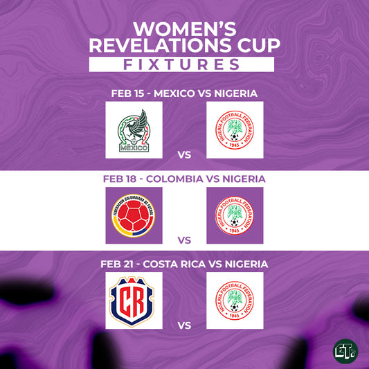 Super Falcons accept invitation to play in the Women's Revelations Cup in Mexico