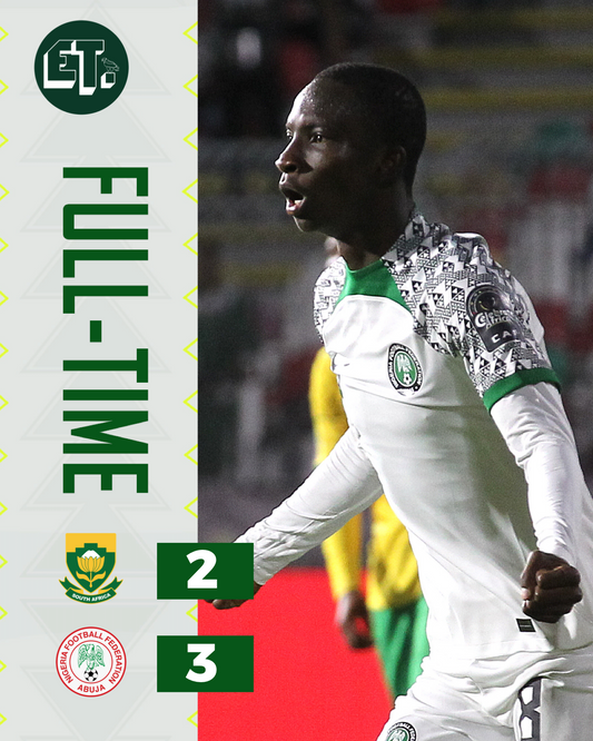 Golden Eaglets secure dramatic 3-2 win over South Africa to advance to U17 AFCON QF